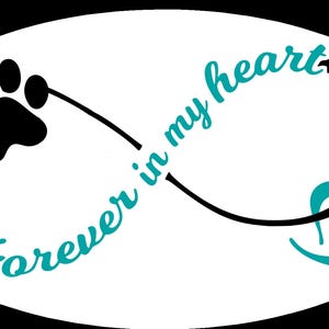 Pet Dog Cat Vinyl Sticker Decal 3 sizes - Personalized - Weatherproof