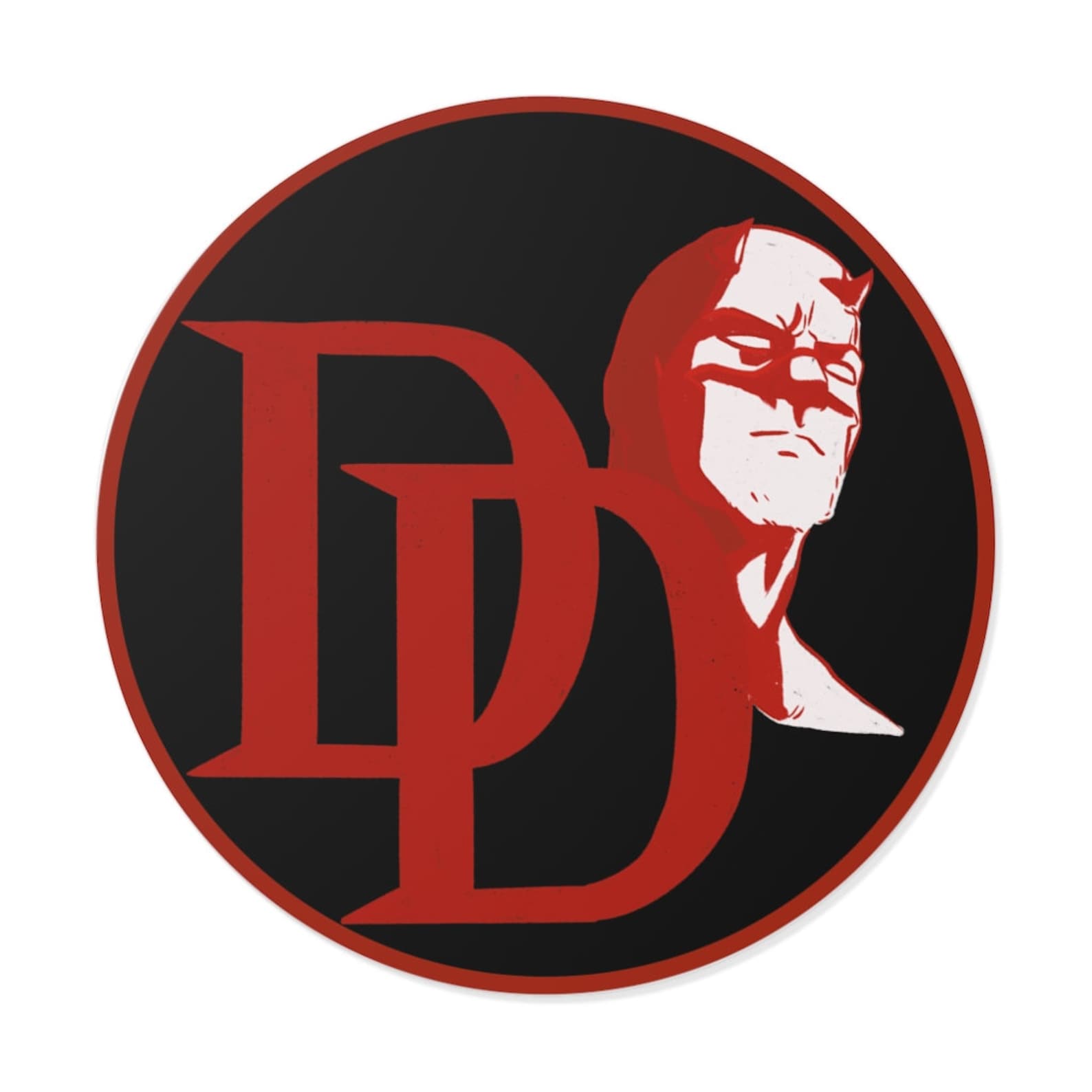 Daredevil Round Vinyl Stickers Etsy