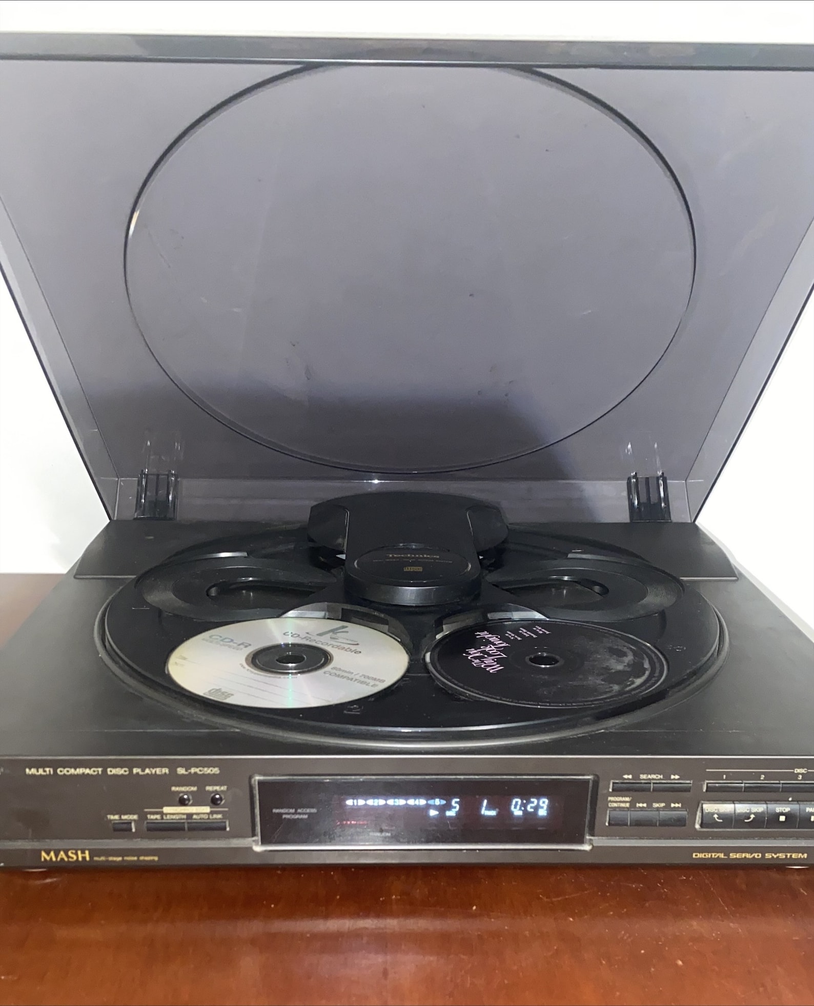 Vintage TECHNICS SLPC505 5 Disc CD Player Carousel Changer Etsy