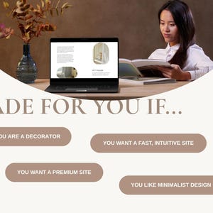 Wix website template designed for decorators, interior stylists, and home design businesses