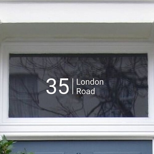 Personalised Classic Door Number Decal House Number Decal Etsy