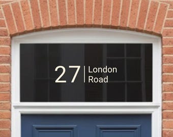 Personalised Classic Door Number Decal House Number Decal Sticker