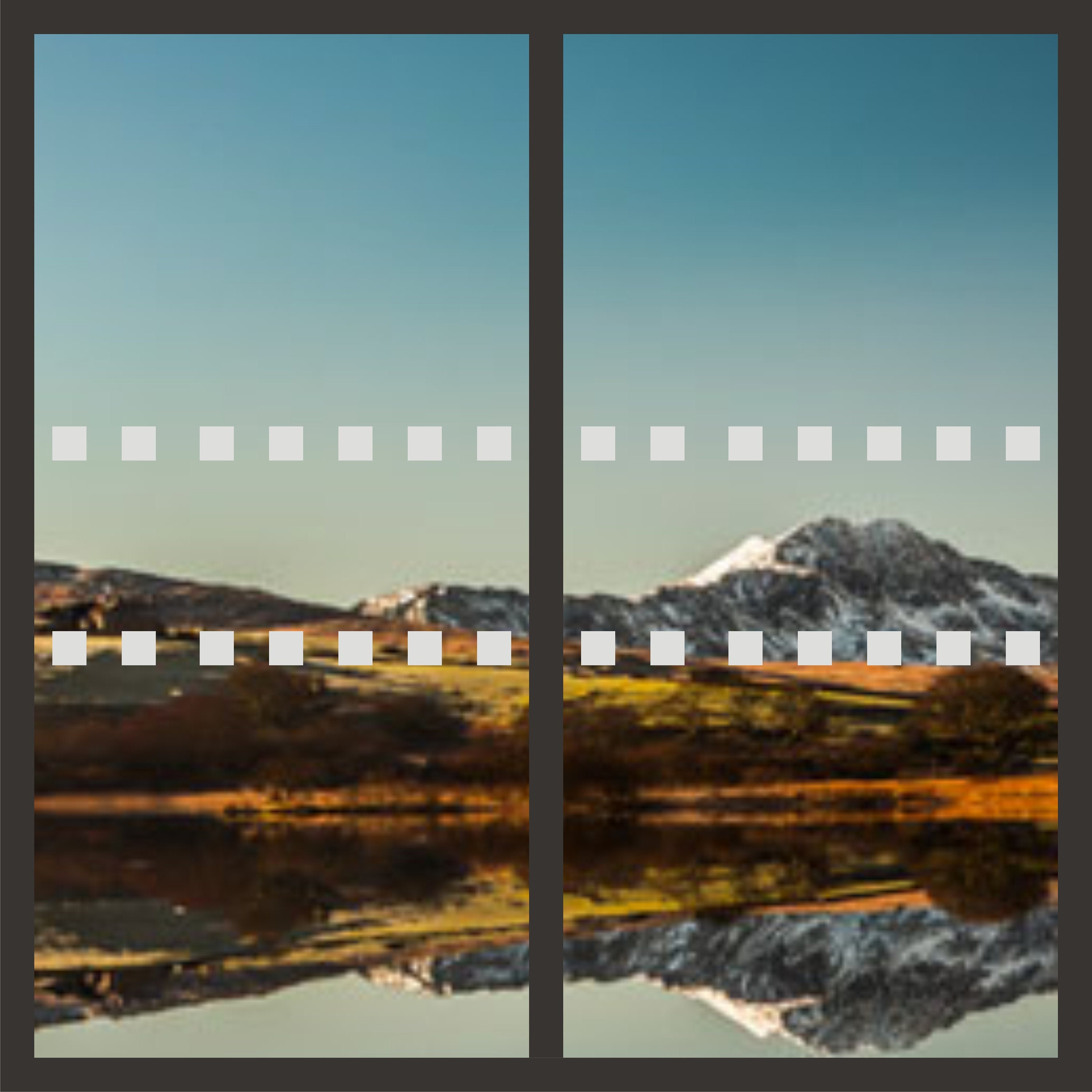 50mm Square Frosted / Etch Glass Safety Stickers / Etsy UK