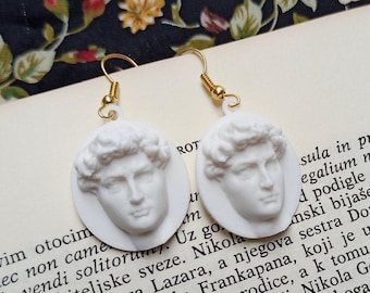 Dark Academia Earrings, David, Renaissance Jewelry, Dark Academia Aesthetic, Art History Gift, Art Novelty Earrings, Dark Academia Jewelry