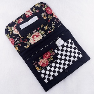 Tobacco Pouch - Flower Tobacco Pouch for Women for Rolling Tobacco - Handmade Tobacco Bag - Large Size Pouch for all Cigarette Rolling Tools