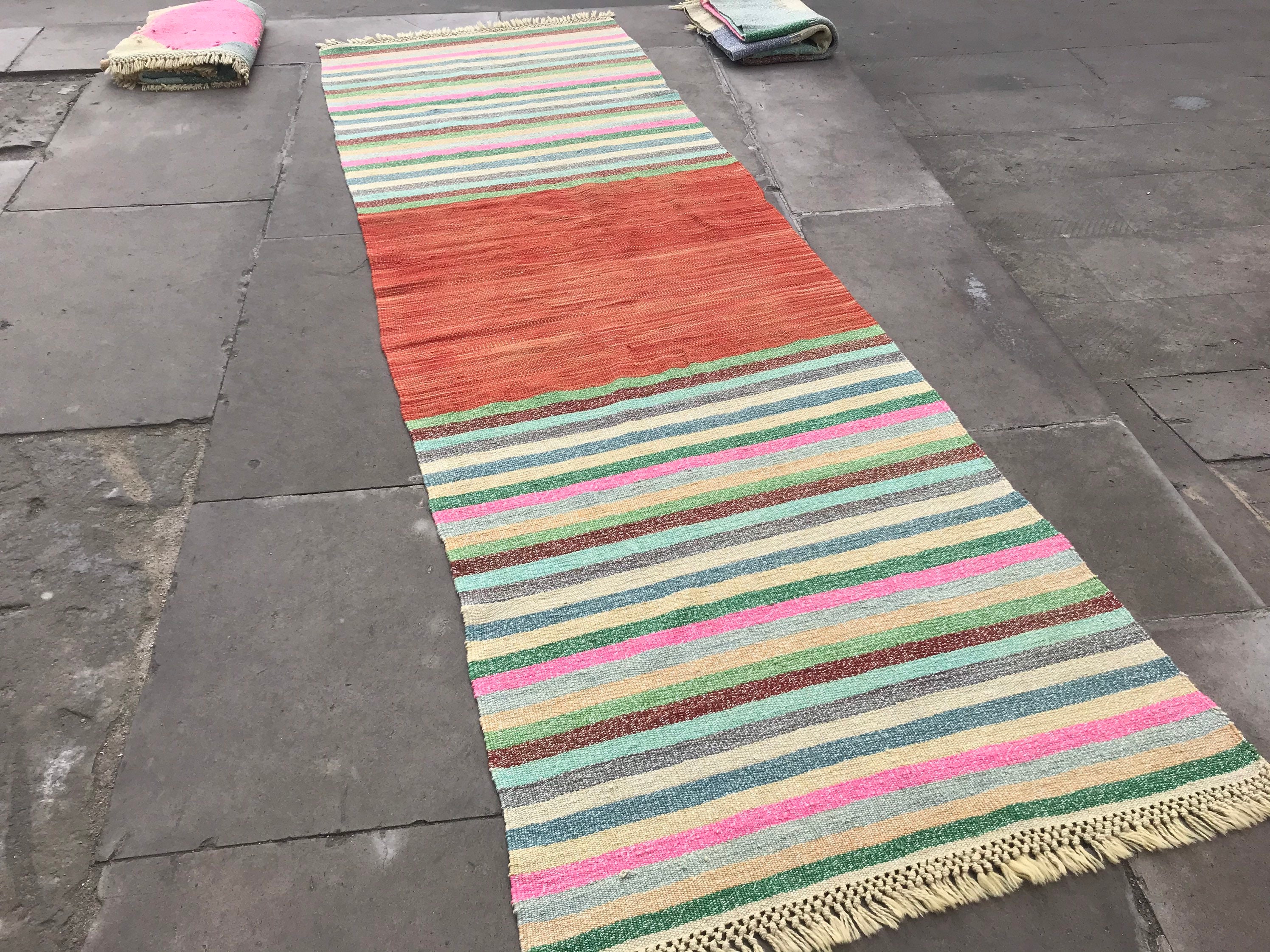 Turkish rug runner rug9.6x3.1İncred rug pale color rug Etsy