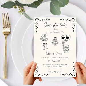 Invitación de boda digital, invitación de boda sencilla, invitación de boda abstracta, invitación de boda elegante, invitación de boda alternativa
