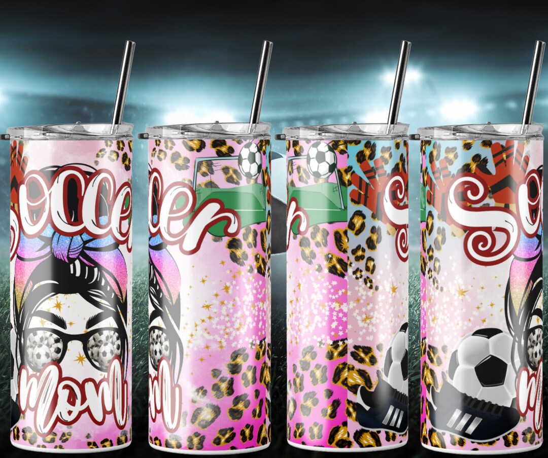 20oz Tall Skinny Tumbler Sports Mom Tumbler Etsy