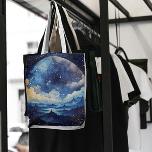 Celestial Dreams Tote Bag - Embrace the Magic of the Starry Night Sky