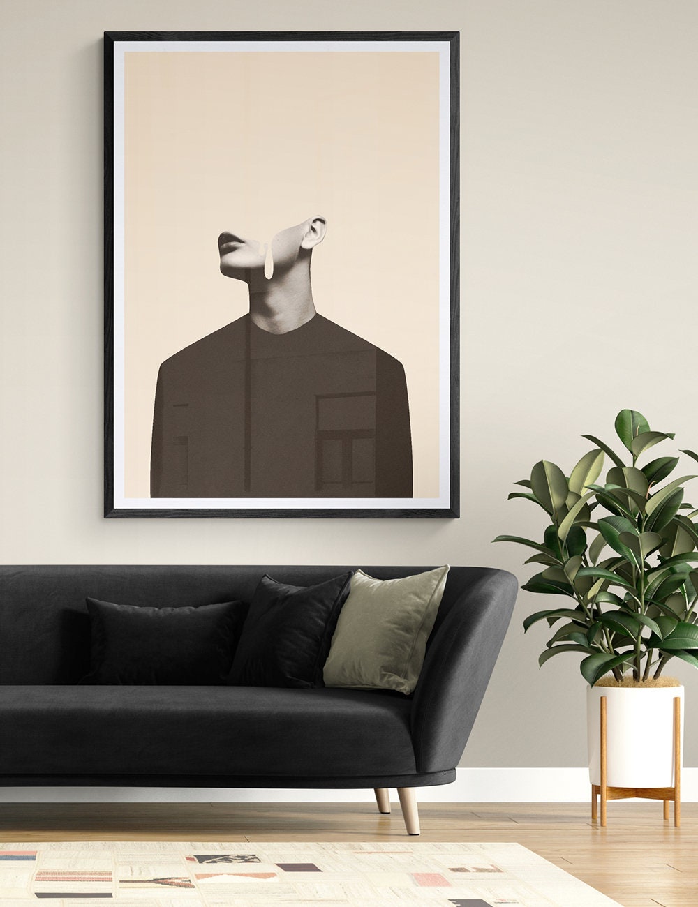 Digital Faceless Wall Art Minimalistic Print Home Decor - Etsy