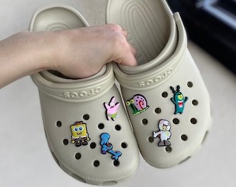 Crocs Charms Spongebob, Jungen Croc Jibbitz, Anstecker, Schuh Charm Boys, Patrick, Croc Pins Set, Mario Bros, Clogs Schuhdekoration