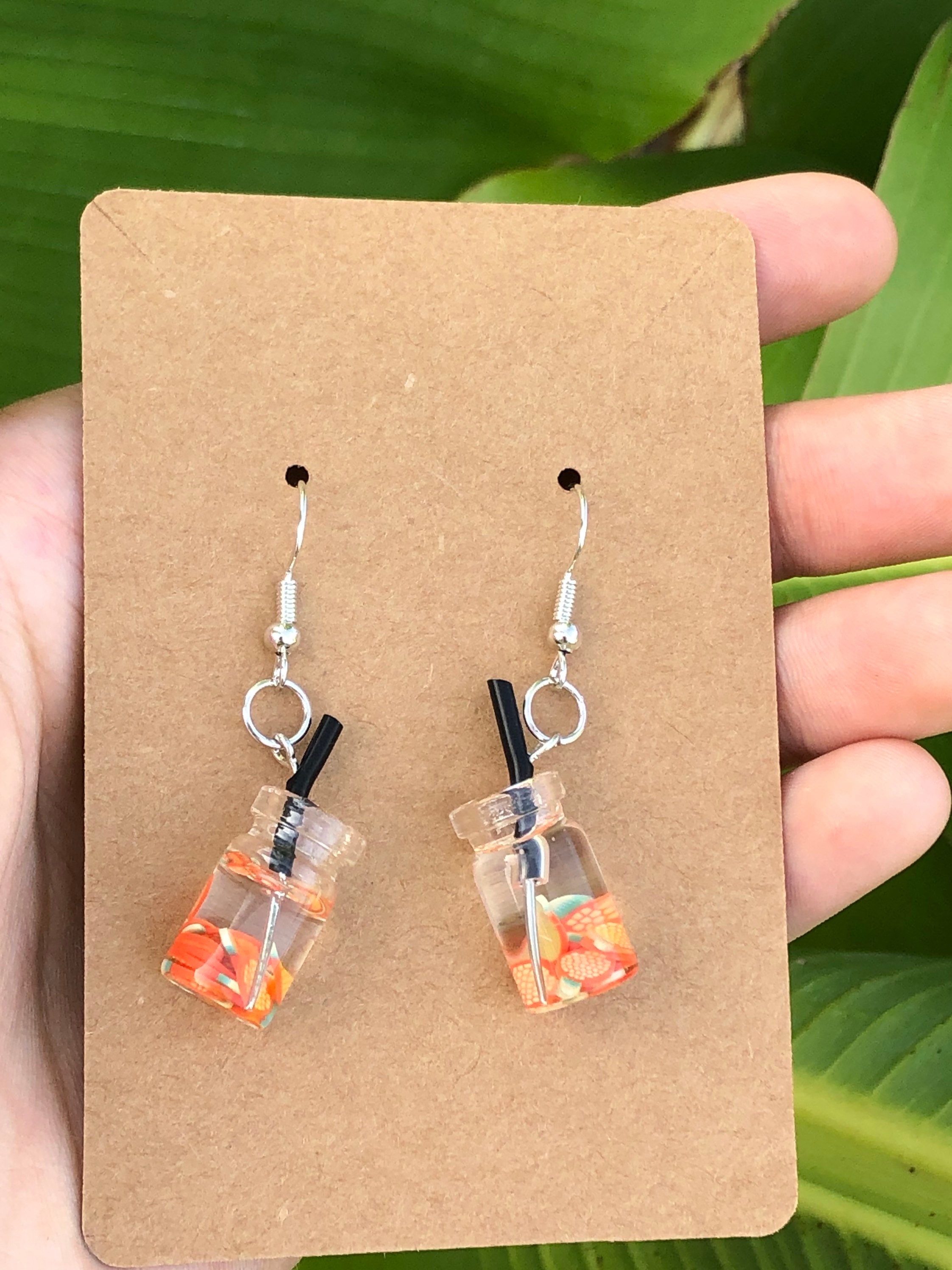 Fruit Jar Earrings nickel free Etsy