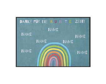 Farewell Foot Mats Kindergarten Rainbow