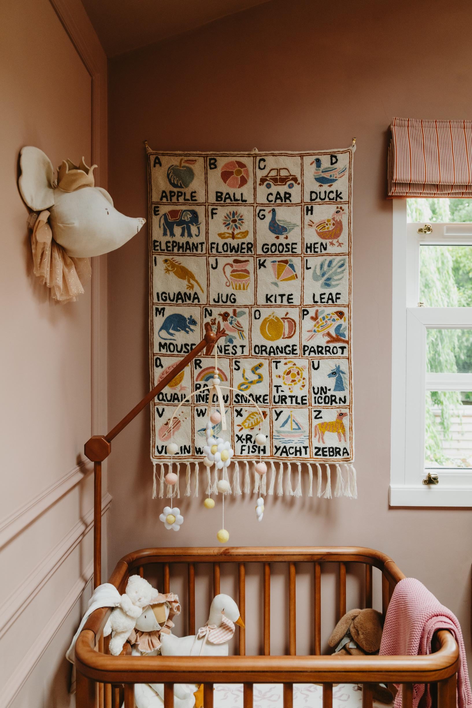 Handmade Alphabet ABC Embroidered Wall Hanging Tapestry | Aru - Etsy