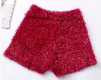 fur shorts