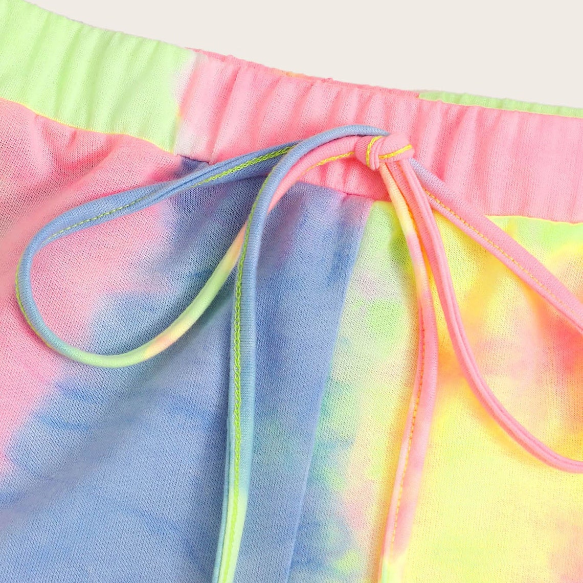 Women's Tie-Dye Print Running Shorts Loose Mid Waist | Etsy