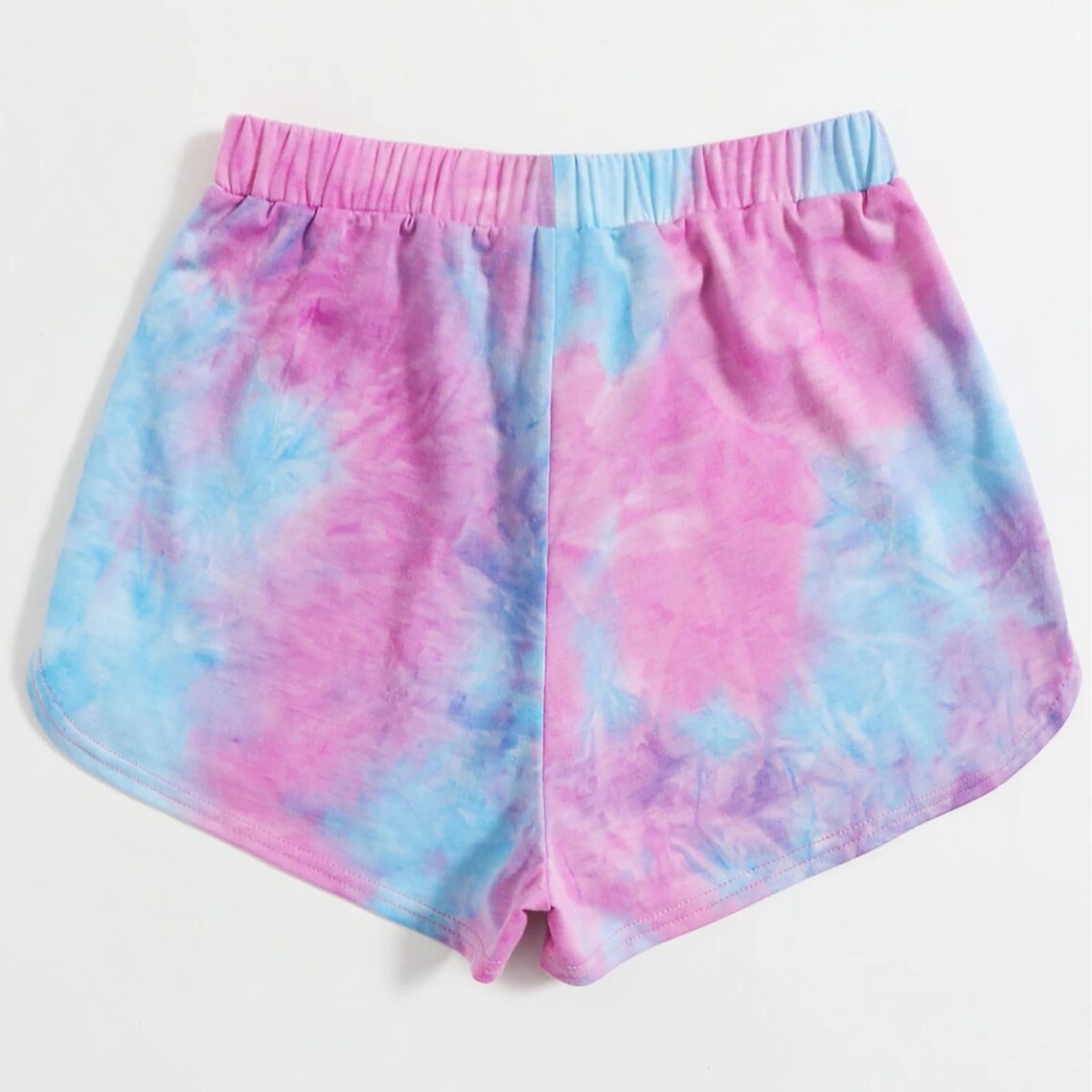 Women's TieDye Print Running Shorts Loose Mid Waist Etsy
