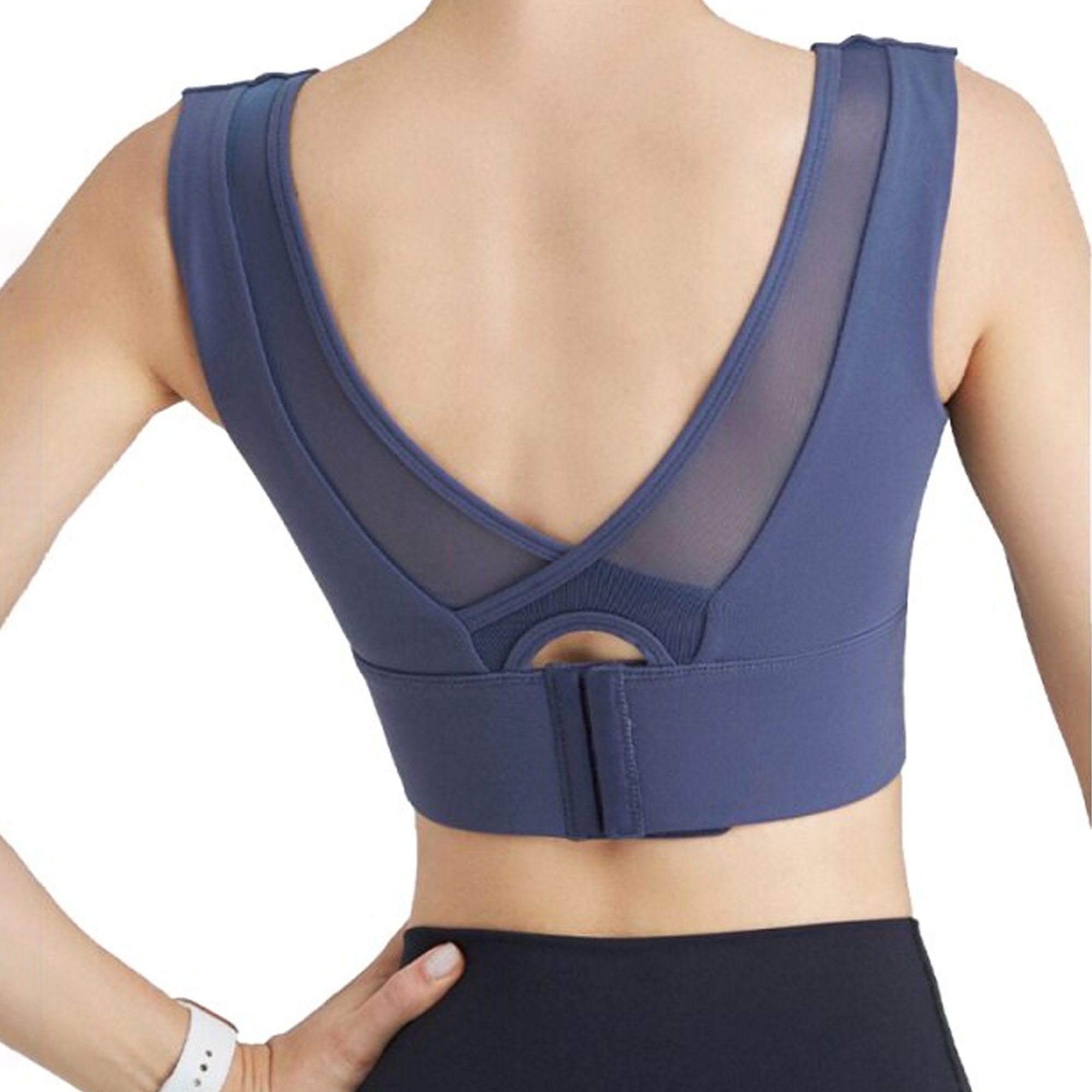 High Impact Wide Strap Meshed Sports Bra Women's Etsy