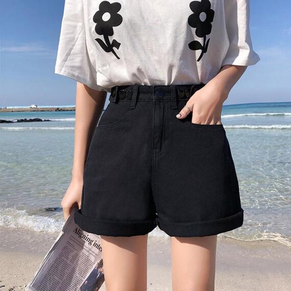 Casual Plus Size Denim Shorts Jeans Woman Jean Shorts Women Etsy