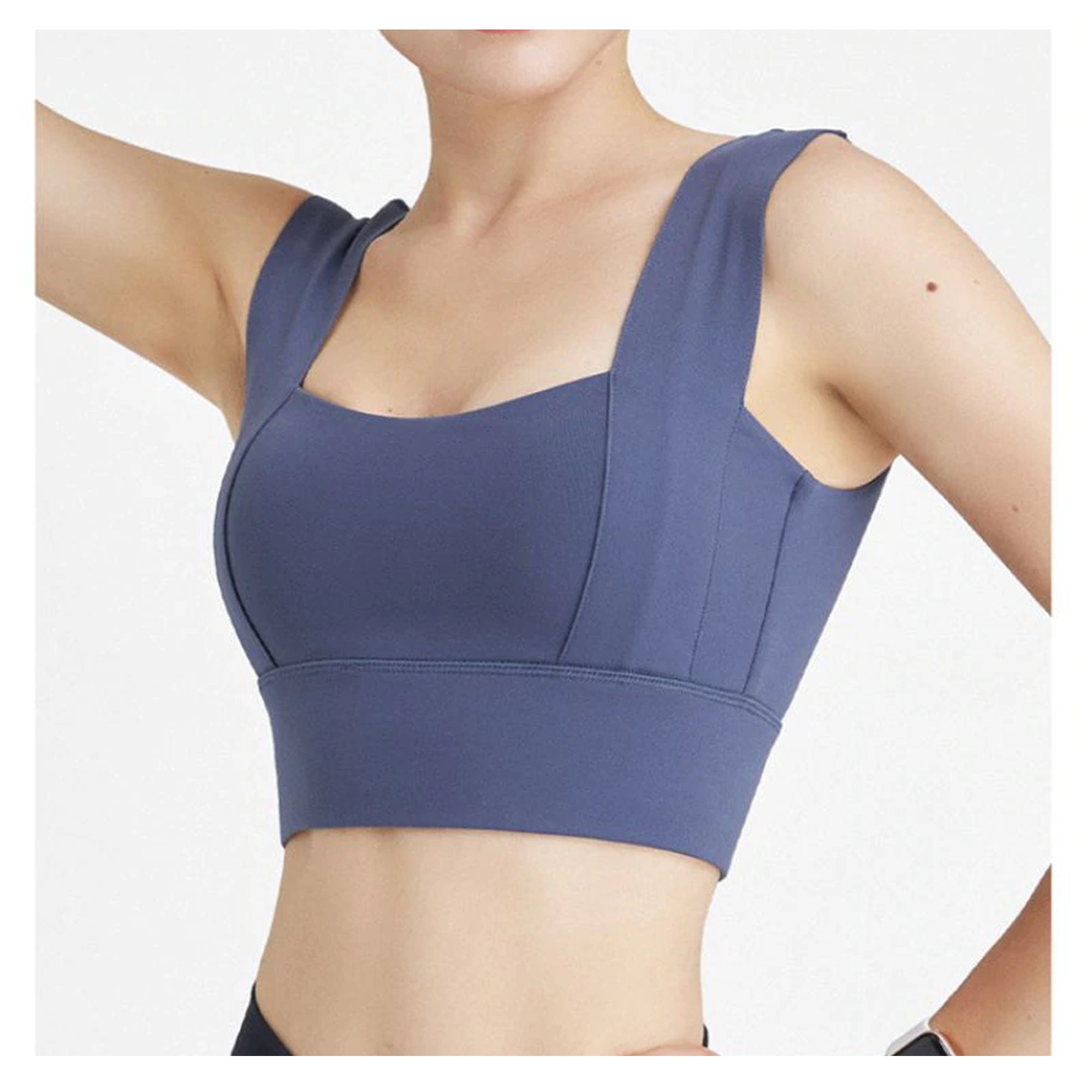 High Impact Wide Strap Meshed Sports Bra Women's Etsy