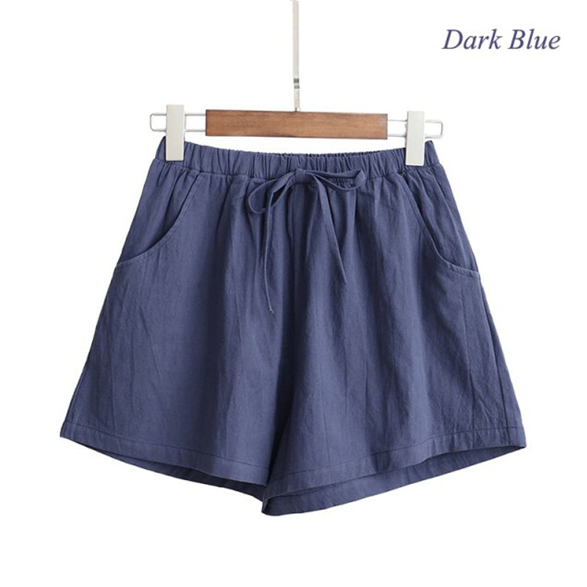 Cotton Shorts Women Clothing Shorts New Fashion Female Wide Etsy