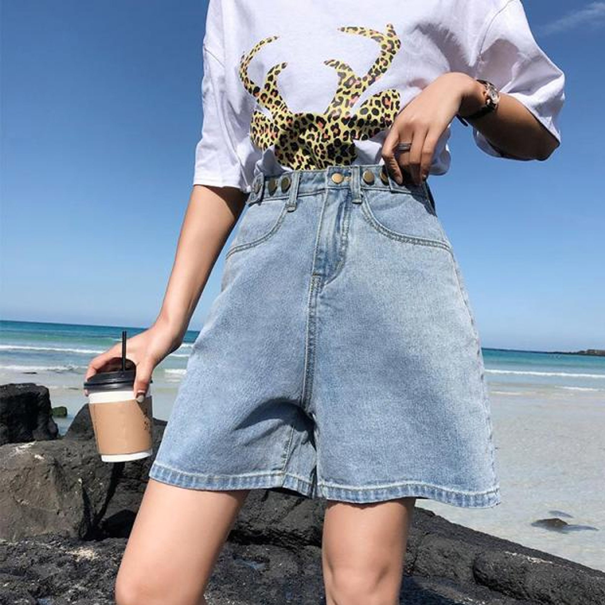 Casual Plus Size Denim Shorts Jeans Woman Jean Shorts Women Etsy