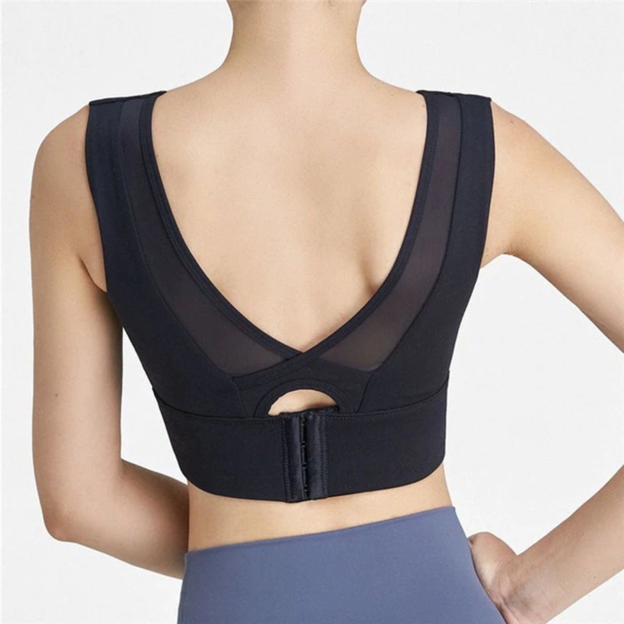 High Impact Wide Strap Meshed Sports Bra Women's Etsy