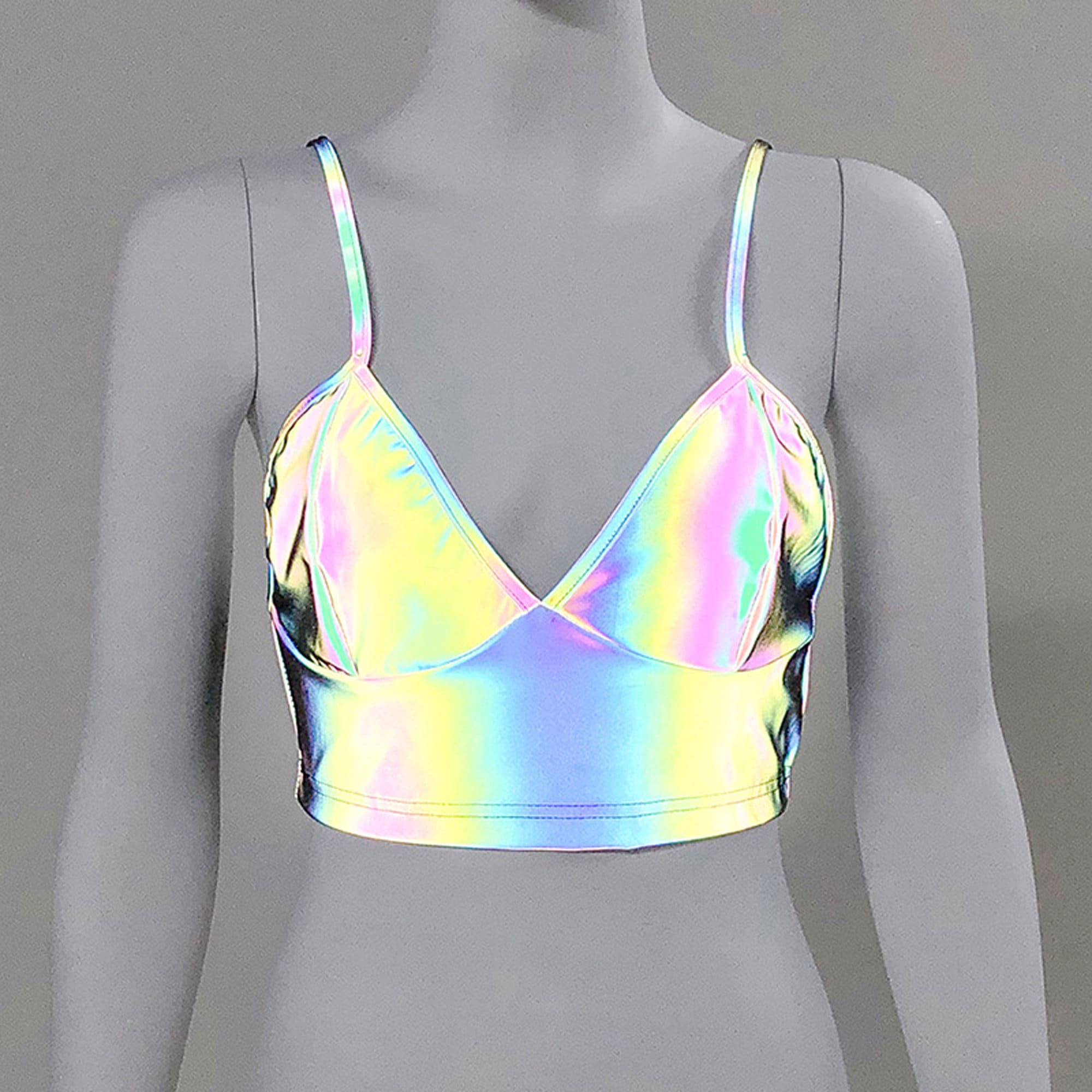 Women's Sexy V Neck Neon Party Bralette Hot Summer Etsy