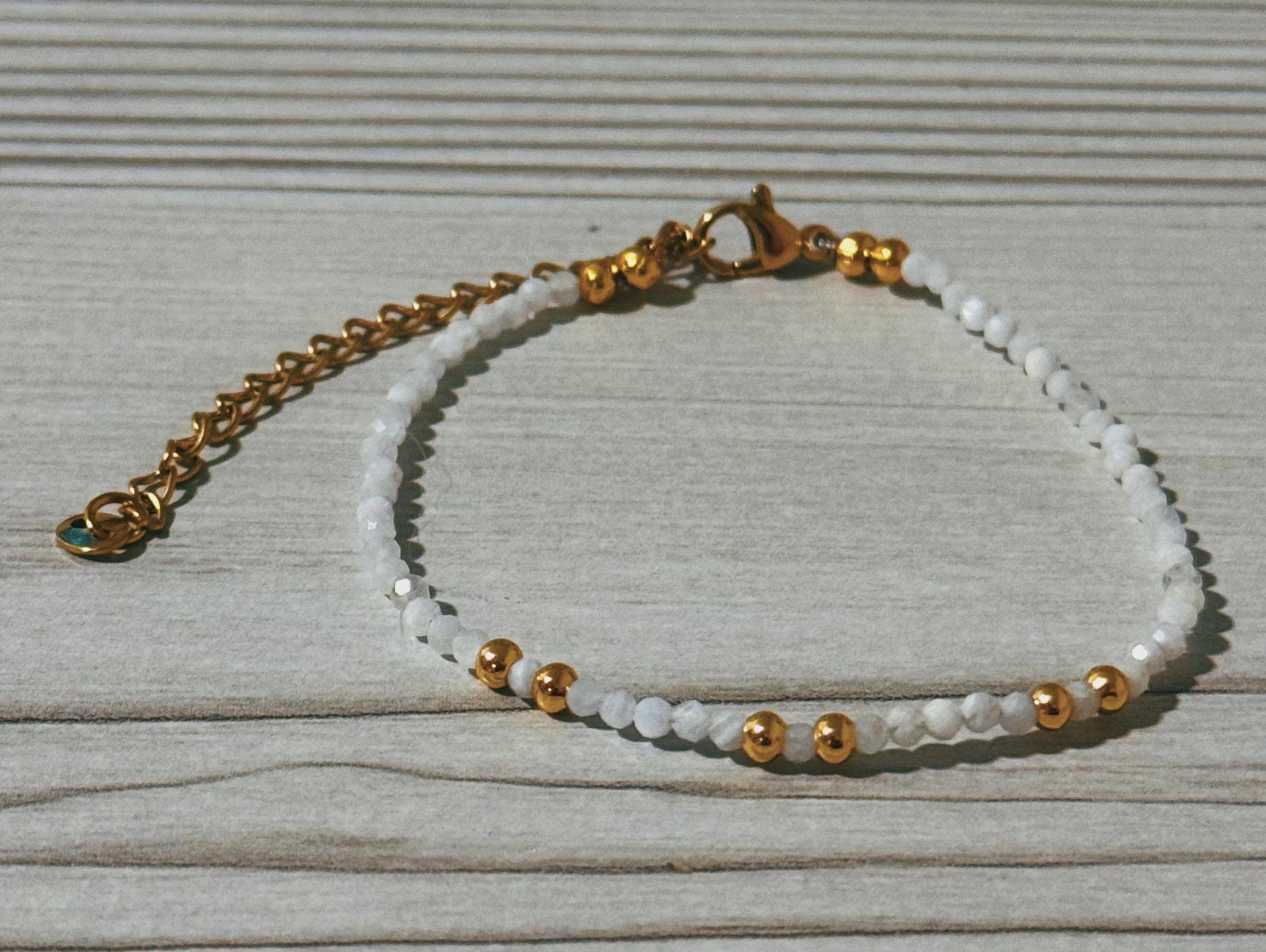 Moonstone and Gold Bracelet