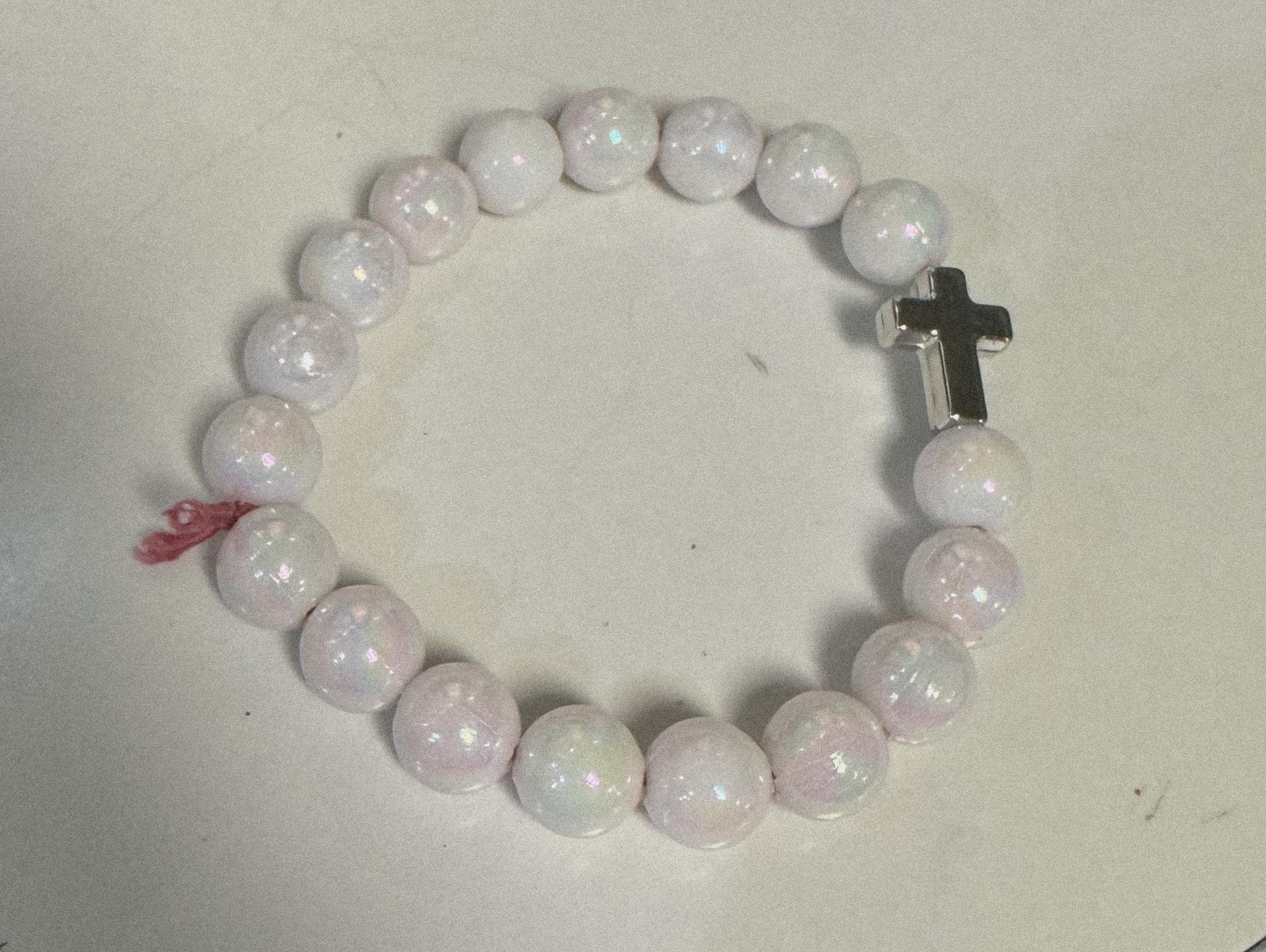 Beaded Cross Bracelet - Thumbnail 2