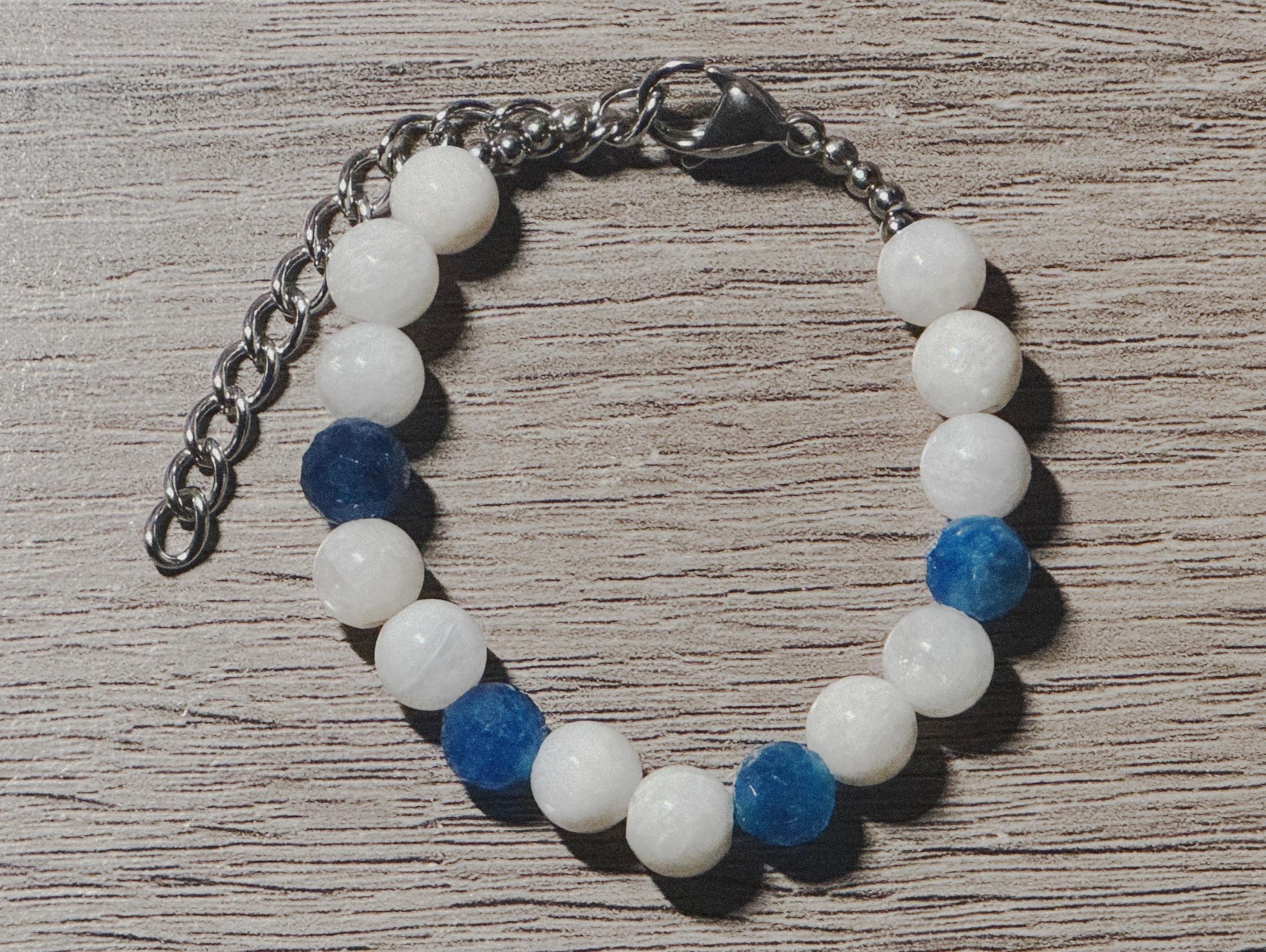 Moonstone and Blue Jasper Bracelet - Thumbnail 2