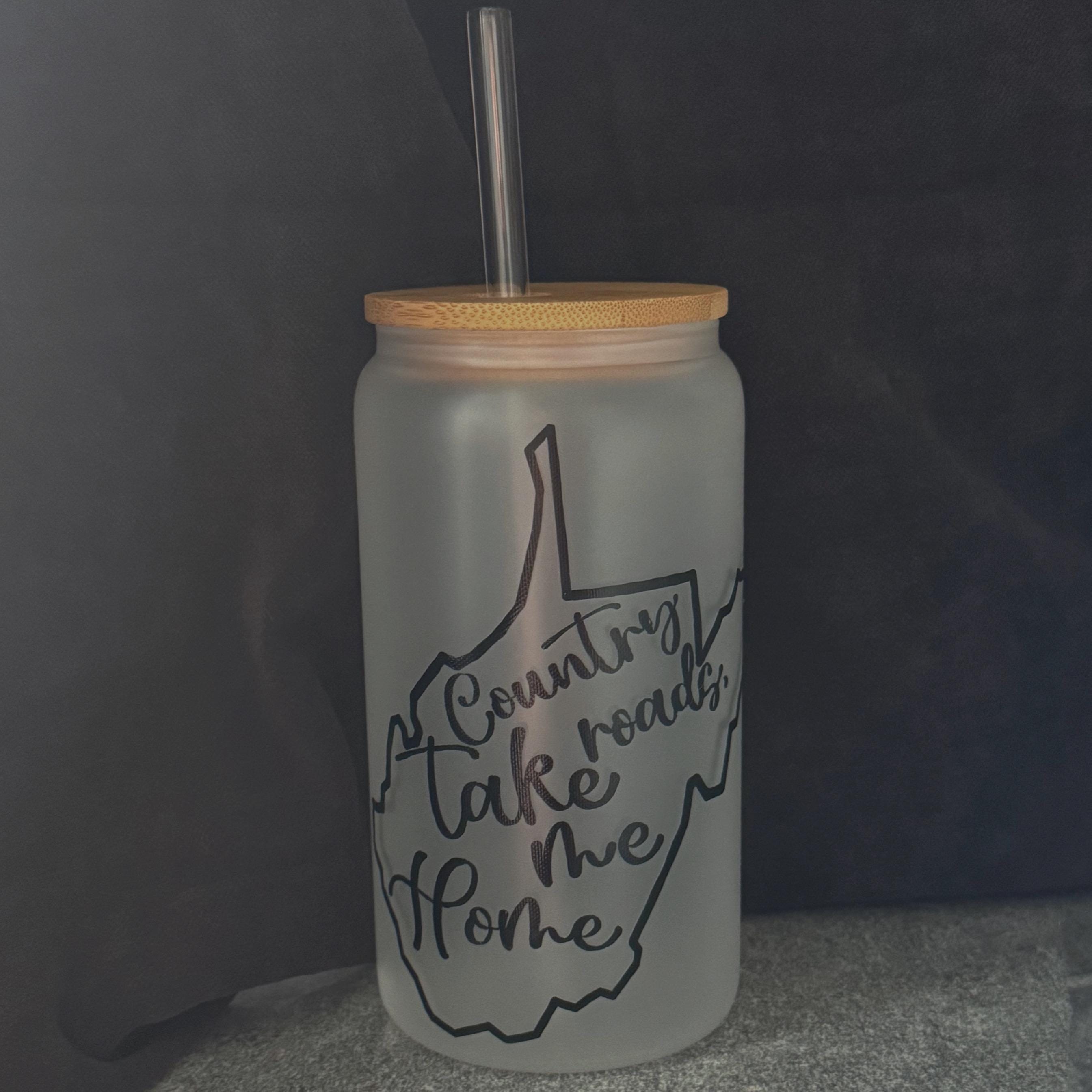 Country Roads Glass Cup - Thumbnail 2