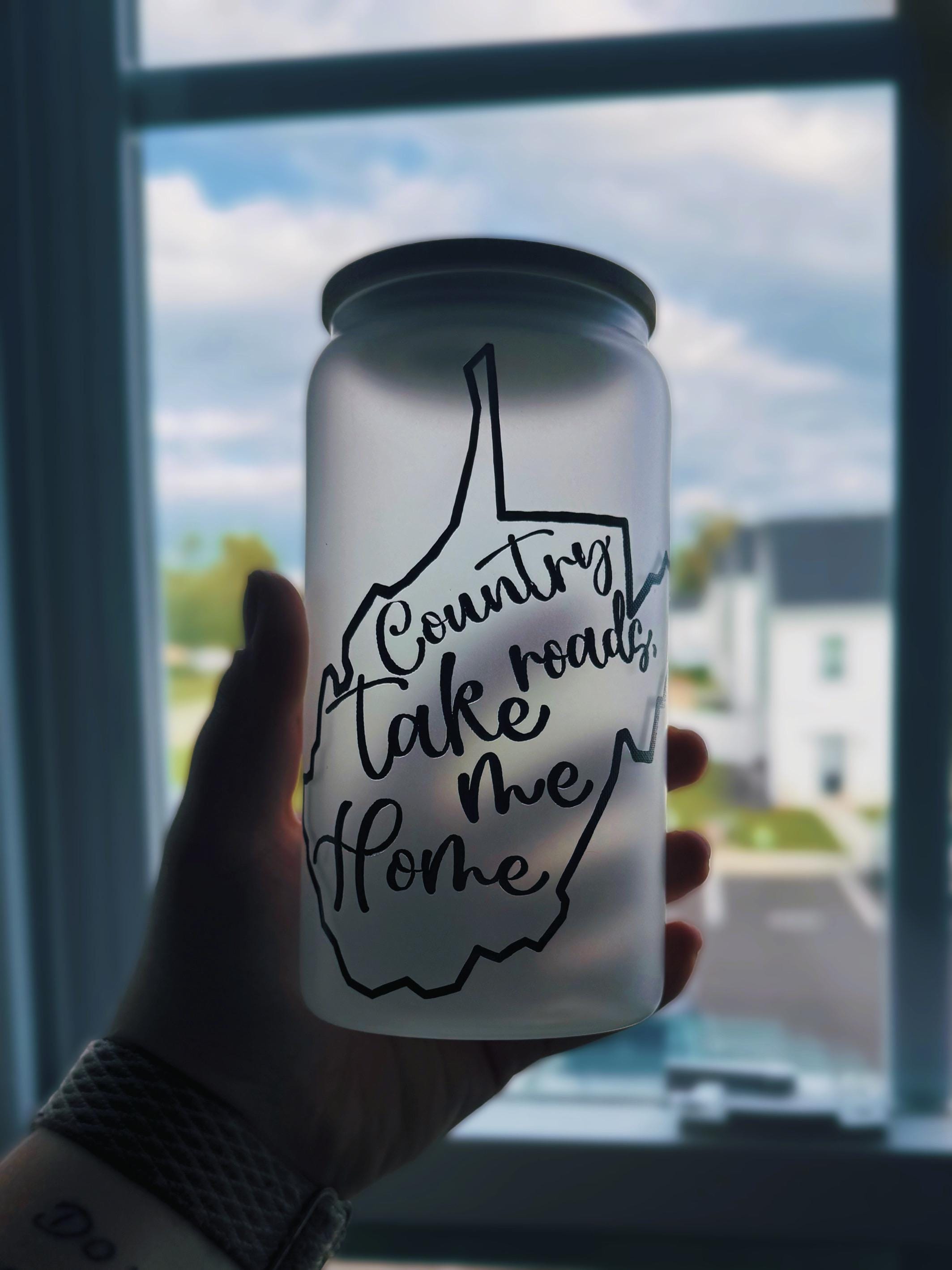 Country Roads Glass Cup