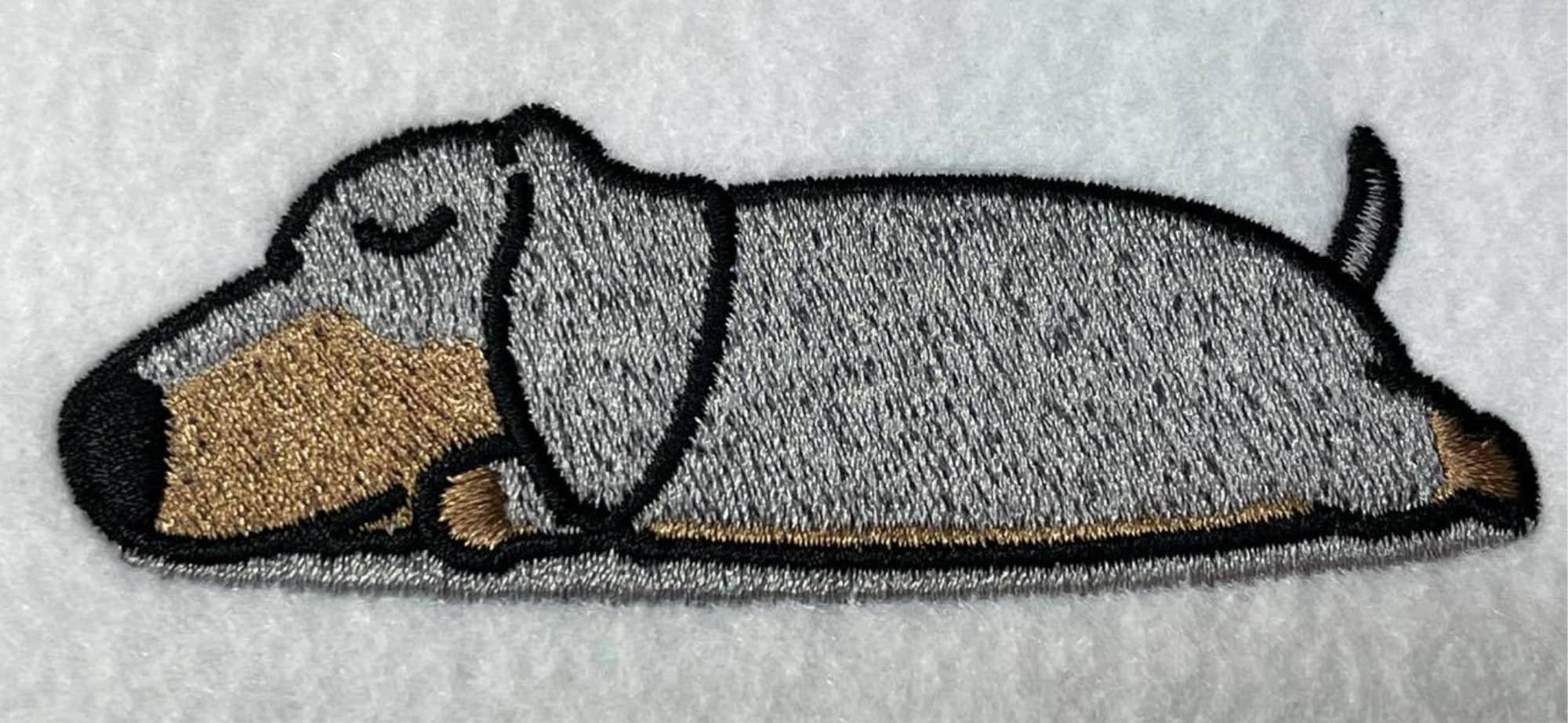 Dachshund Machine Embroidery Design Etsy