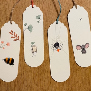 Cute bookmarks | Fine Art Watercolor Paper | 14 cm