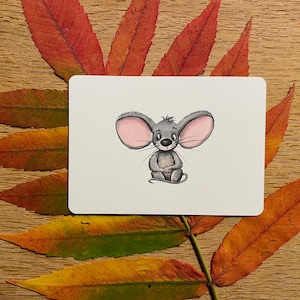 MINIkarte - Kleine Maus | DIN A7 | Recyclingpapier