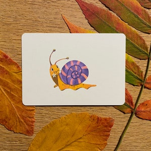 MINIcard - Schnecki | Hallo | DIN A7 | Gerecycled papier