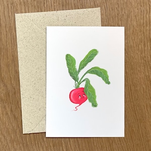 Verduras y frutas- Postal/Mural | DIN A6 | Papel de Bellas Artes | Incluye sobre