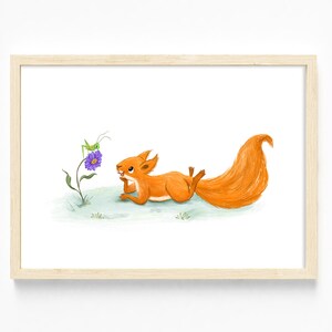 Allo scoiattolo piacciono le cavallette | A4 | A5 | Carta per belle arti realizzata con fibre di bambù