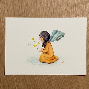 Carte postale - Angel | | murale | A6 | papier d’art y compris l’enveloppe