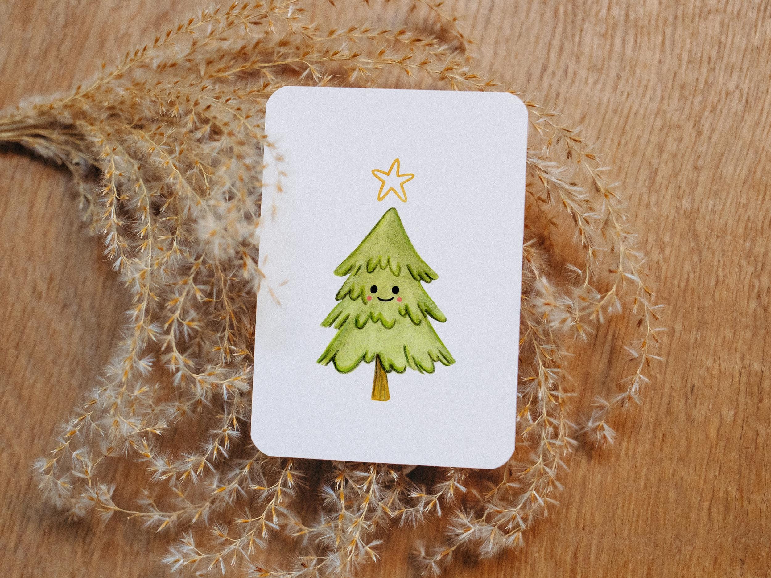 Tanne grinst - Mini Card | DIN A7 | Recycled paper