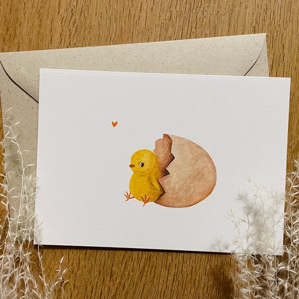 Küken Postkarte | Ostern | Fine Art Papier