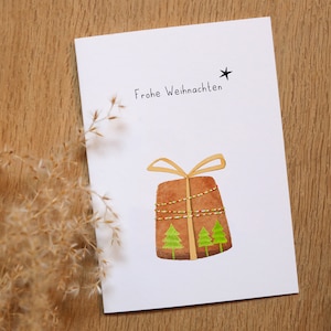 Regalo - carta piegata | Buon Natale | Carta riciclata