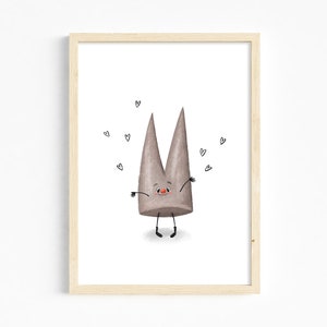Happy Dom | A5 | Köln | Wandbild | Kinderbild | Fine Art Papier aus Bambusfasern