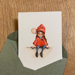 MINI Karte - Zwerglinchen | DIN A7 | Recyclingpapier