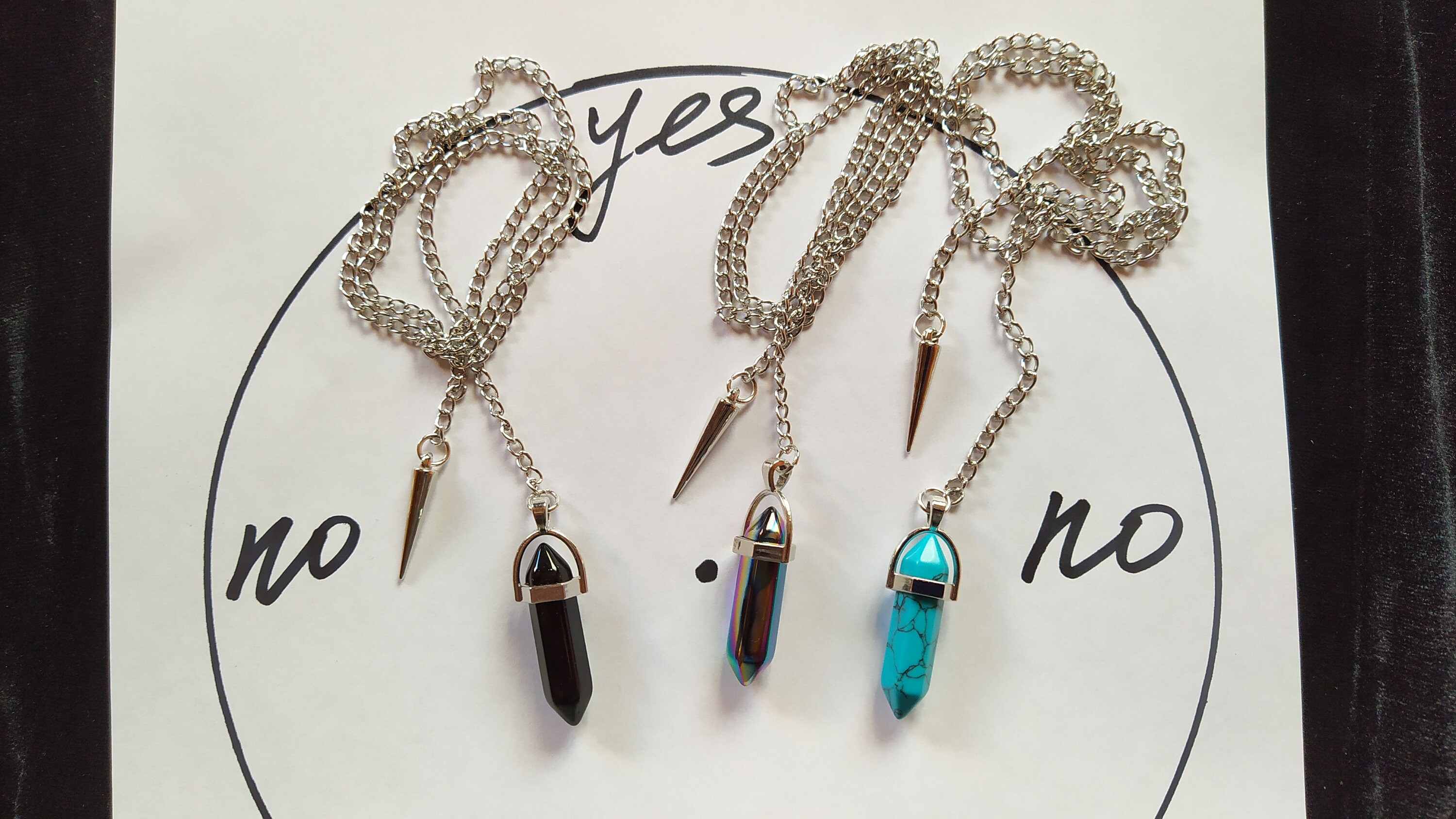 Crystal pendulum pendulum necklace dowsing pendulum Etsy