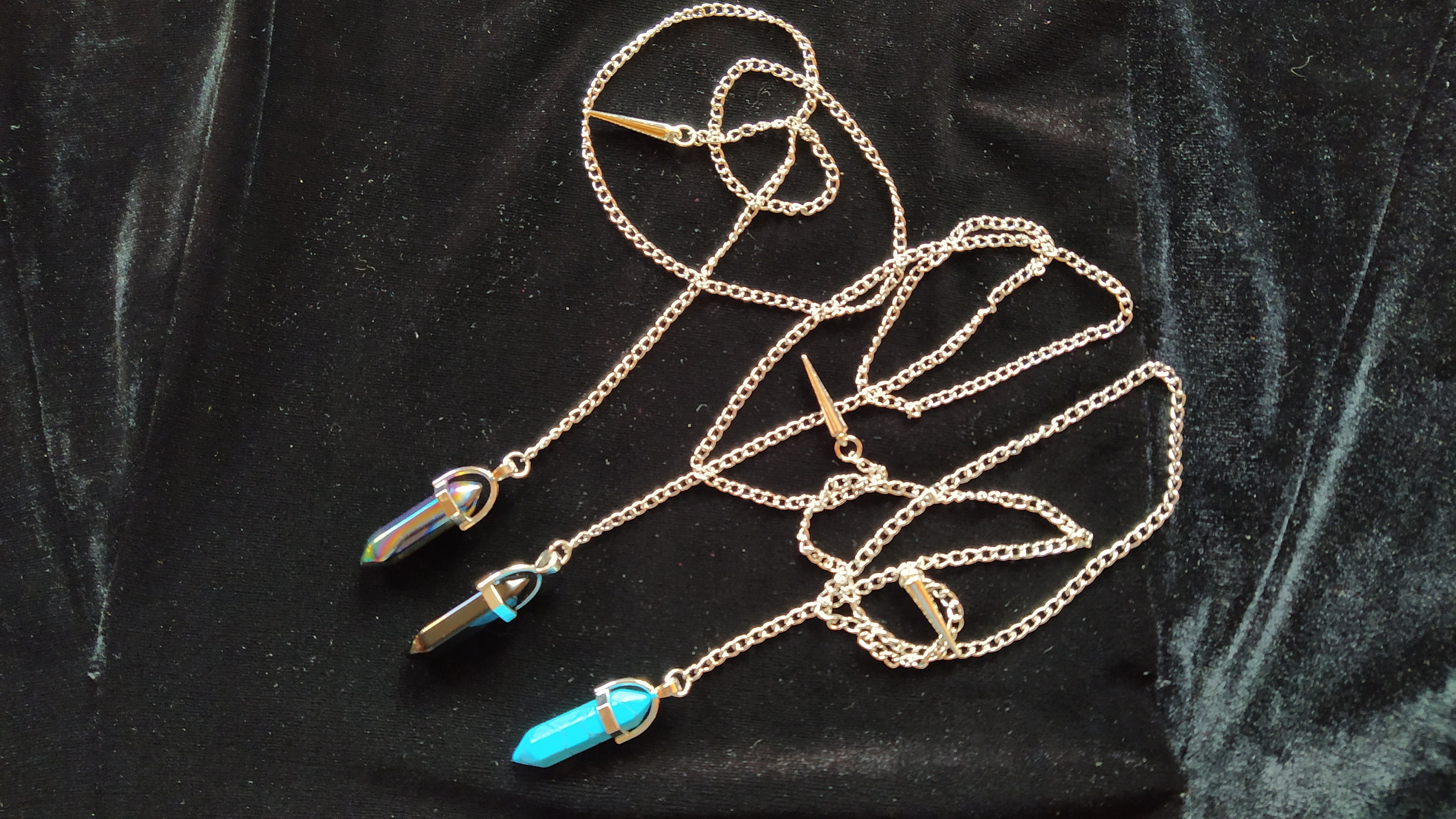 Crystal pendulum pendulum necklace dowsing pendulum Etsy