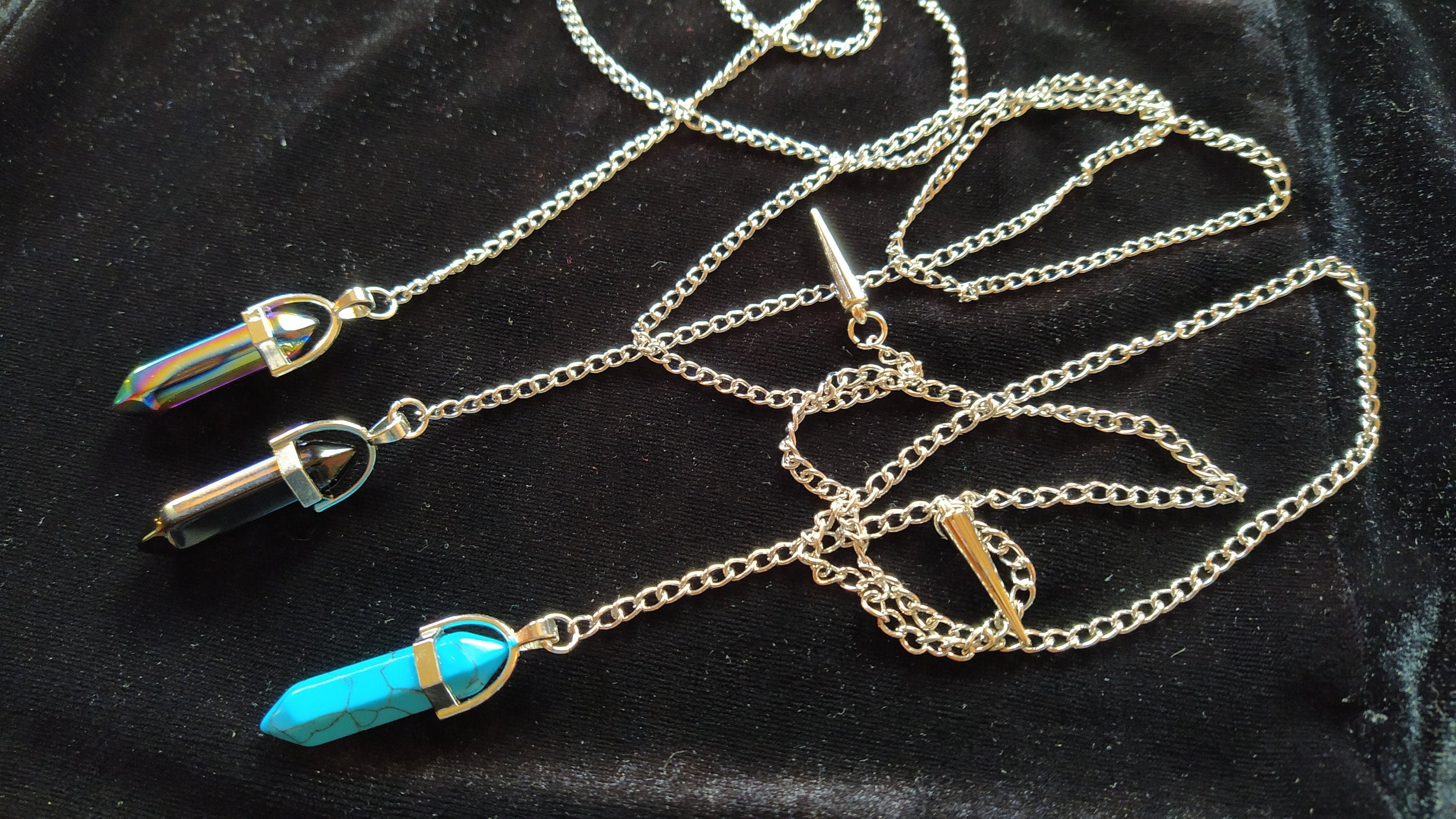 Crystal pendulum pendulum necklace dowsing pendulum Etsy