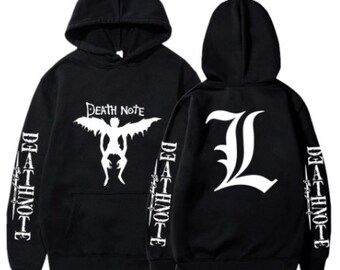 Death Note Hoodie Etsy Death Note Hoodie Etsy