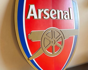 Arsenal Letters Sign Home Décor Arsenal FC 3D Sign Wooden Wall Hanging Wall Hangings Signs ...